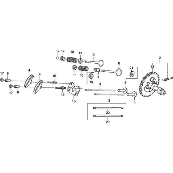 Camshaft Assembly for Honda GX390T1 (GCAET) Engines