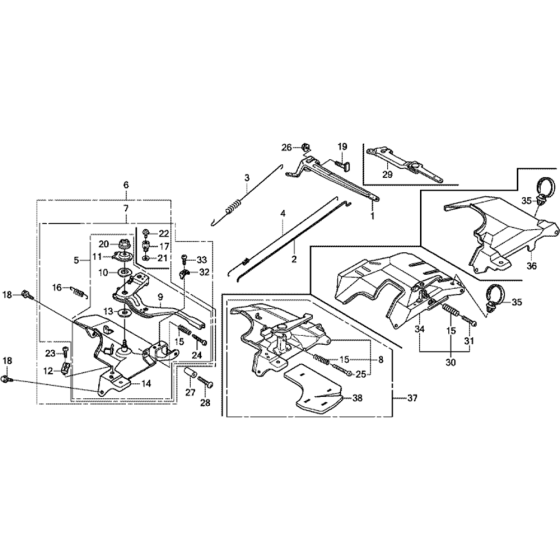 Control Assembly for Honda GX390T2 (GCBDT) Engines