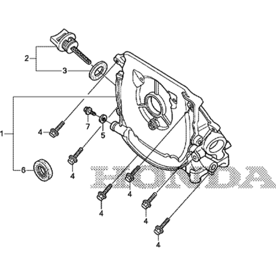 Oil Case Assembly for Honda GXH50UT (GCBYT) Engine