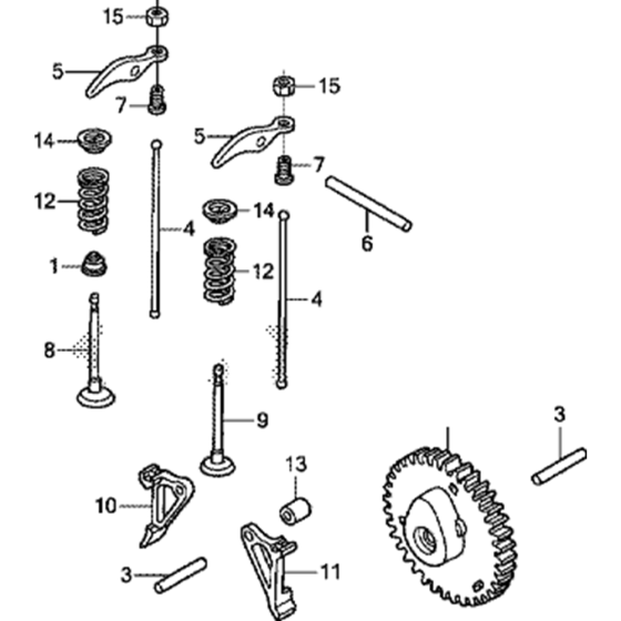 Camshaft Assembly for Honda GXH50UT (GCBYT) Engine