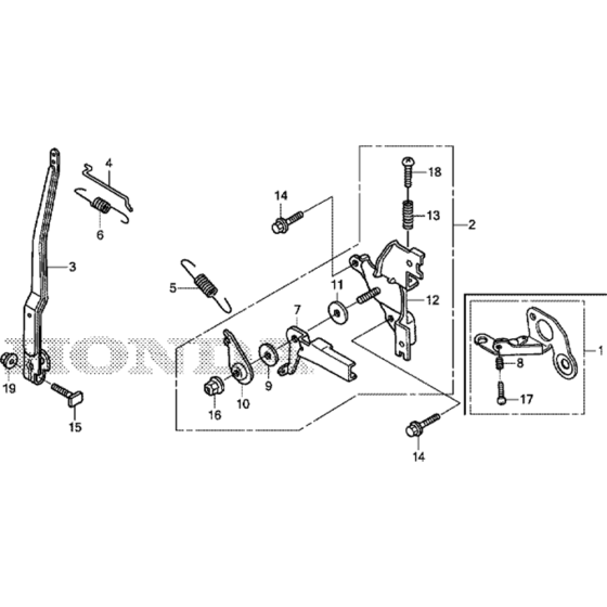 Control Assembly for Honda GXH50UT (GCBYT) Engine