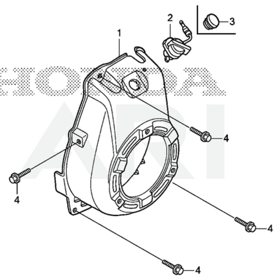 Fan Cover for Honda GXR120UT Engine