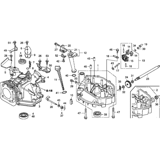 Cylinder Barrel Assembly for Honda GXV160H2 Engines