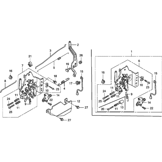 Control -1 Assembly for Honda GXV160UH2 Engines