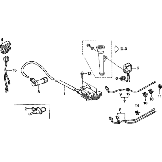 Ignition Coil -1 Assembly for Honda GXV340T2 Engines