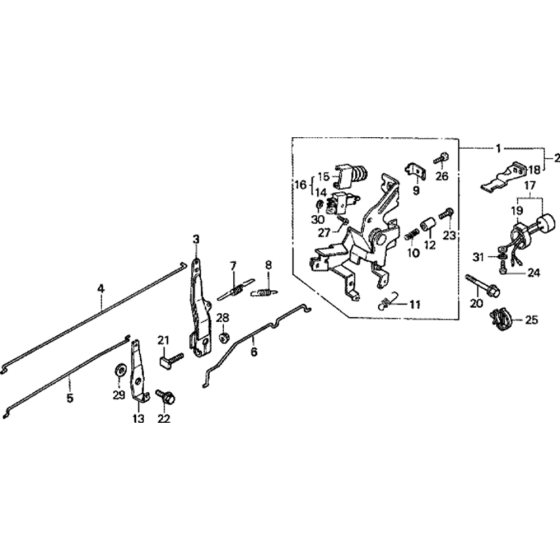 Control Assembly for Honda GXV390K1 Engines