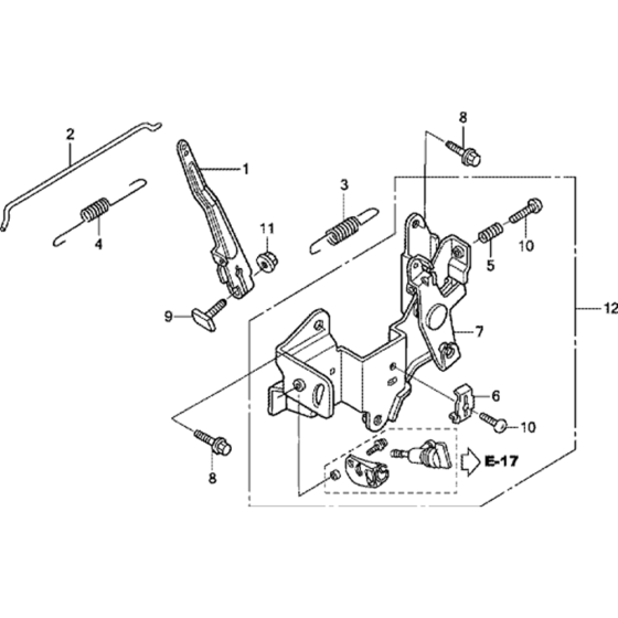 Control Assembly for Honda GXV50 (GJAG) Engine