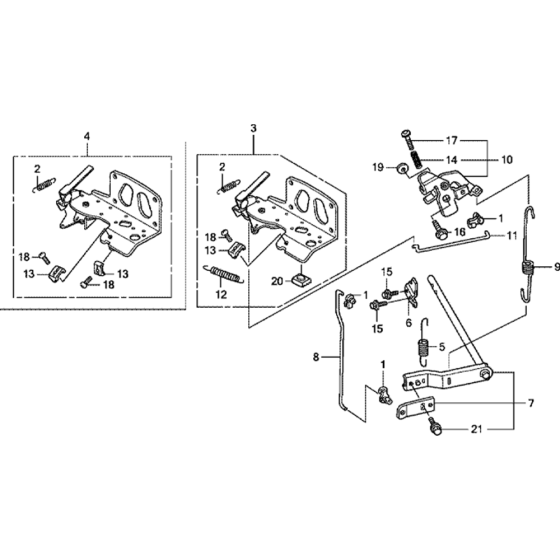 Control Assembly for Honda GXV530U (GJAEK) Engine