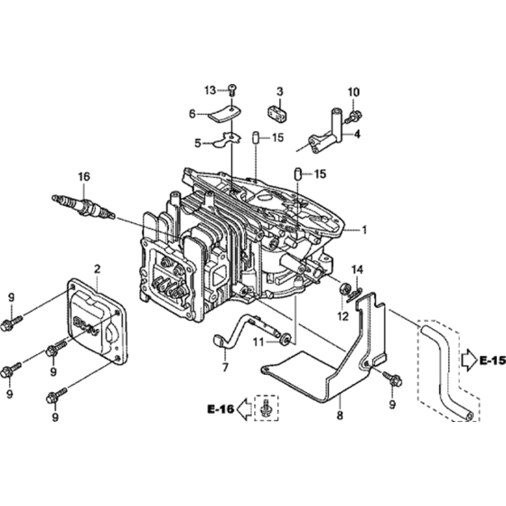 Cylinder Barrel Assembly for Honda GXV57 (GJALM) Engine