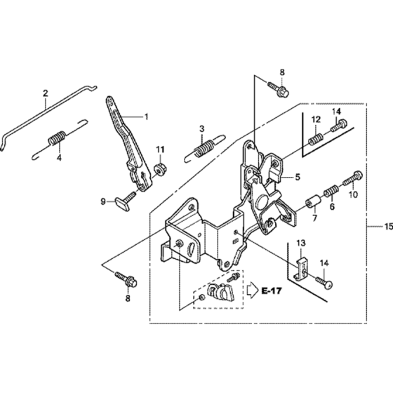 Control Assembly for Honda GXV57U (GJAJK) Engine