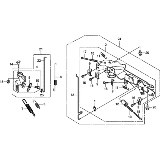 Control Assembly for Honda GXV630R (GJANK) Engines.