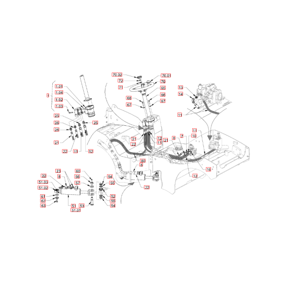 Steering for Hamm HD8-10C