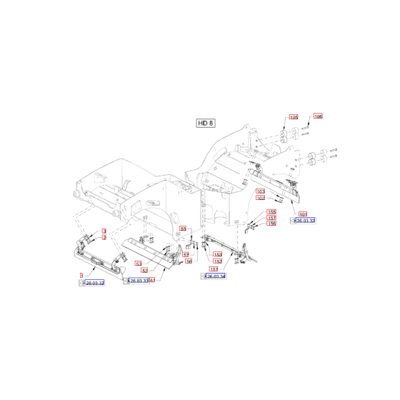 Scraper for Hamm Rollers