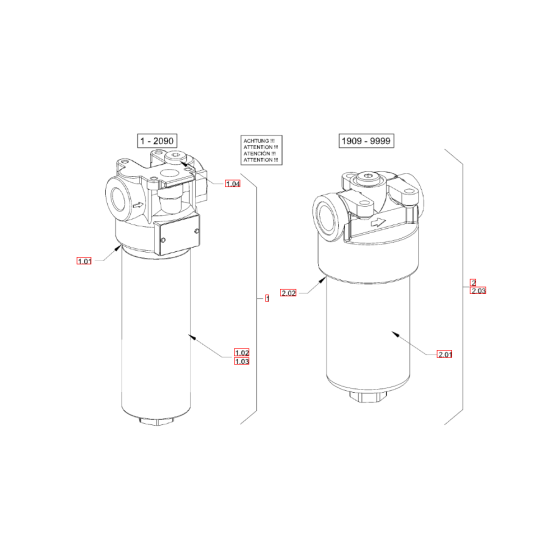 Hydraulic Oil Filter for Hamm