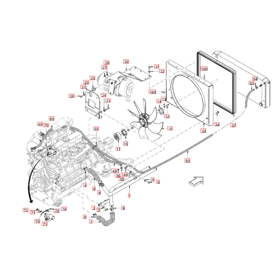 Cooling Parts for Hamm Rollers