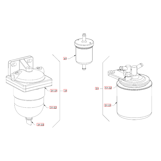 Fuel Filter for Hamm Rollers