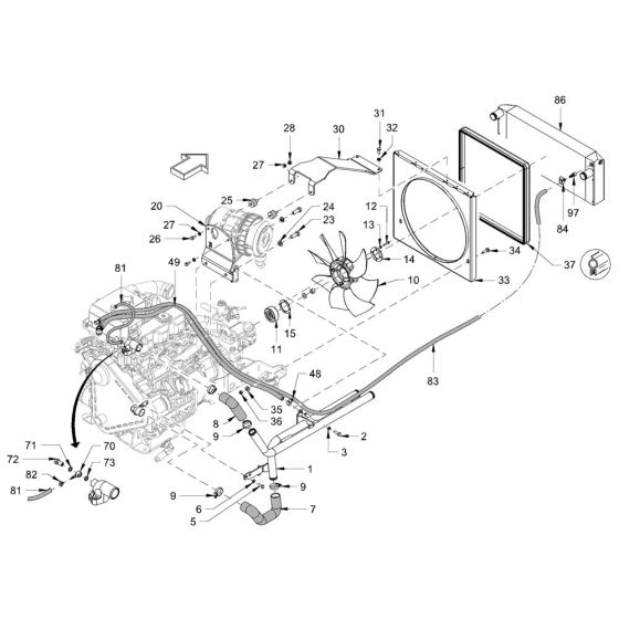 Cooling Parts for Hamm Rollers