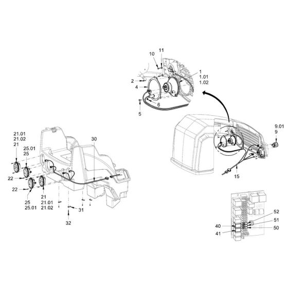 Lighting for Hamm Rollers