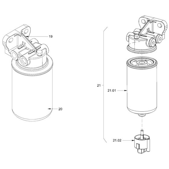 Fuel Filter for Hamm Rollers