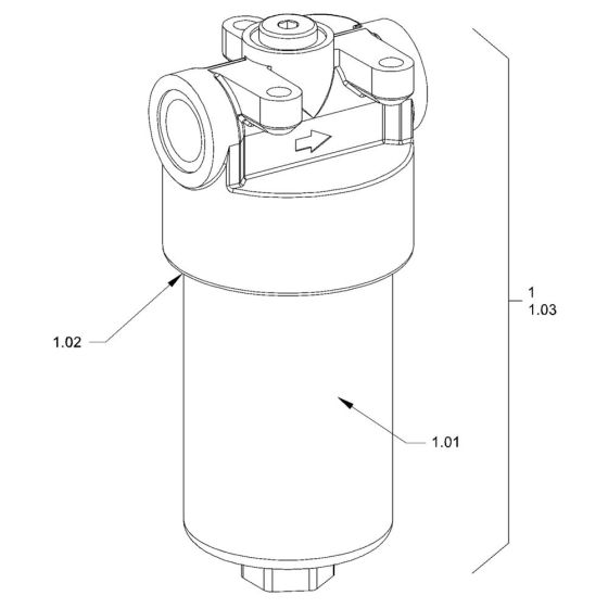 Hydraulic Oil Filter for Hamm HD50
