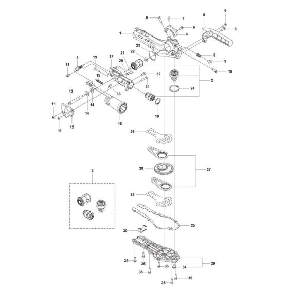 Gear Housing for Husqvarna HA860