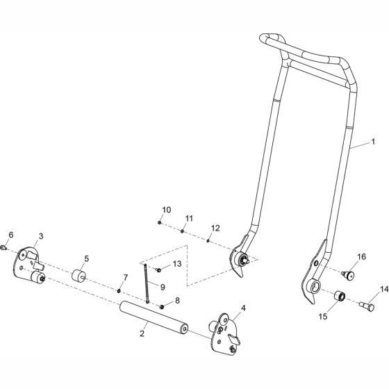 Handle Assembly for Belle PCLX1645E