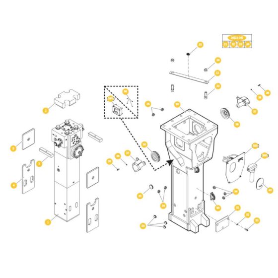 Epiroc HB 2000 Breaker Assembly