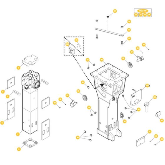 Epiroc HB 3100 Breaker Assembly