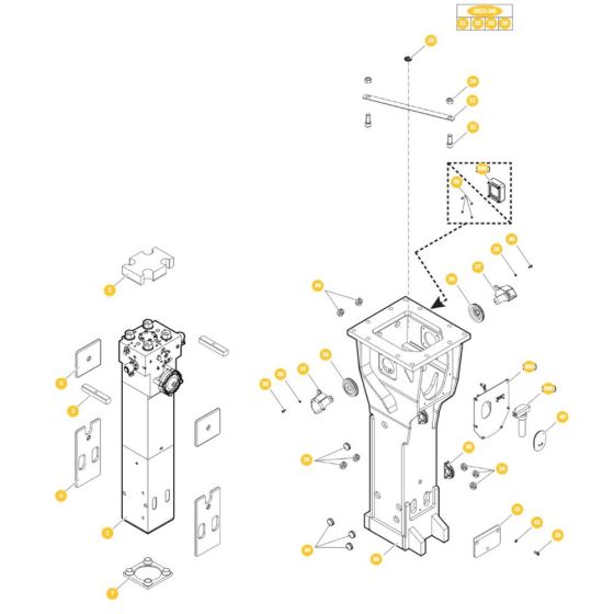 Epiroc HB 3600 Breaker Assembly