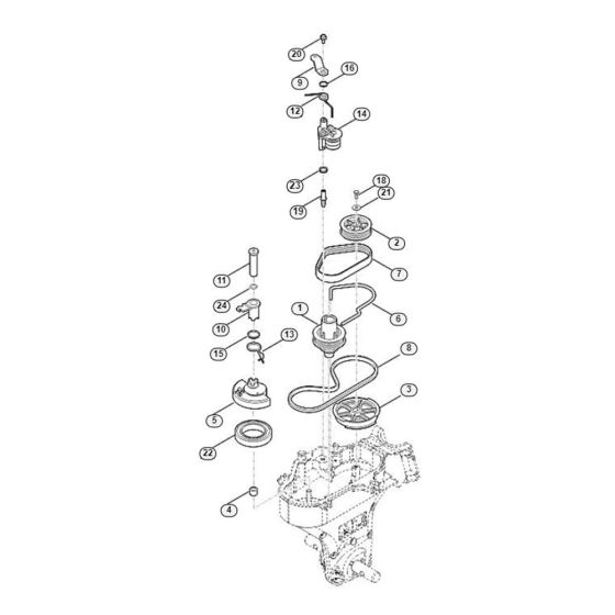 Drive Assembly  for Stihl/ Viking HB 445.2 R HB Tillers