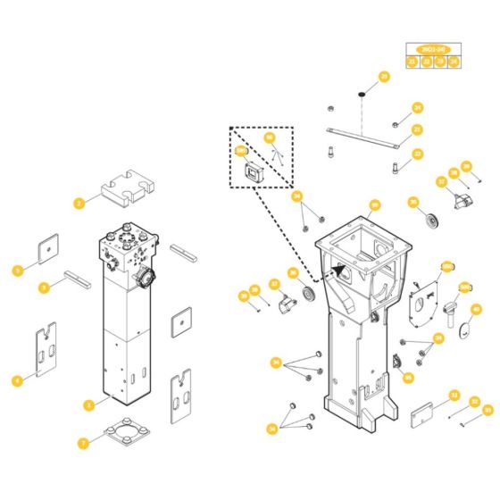 Epiroc HB 4700 Breaker Assembly