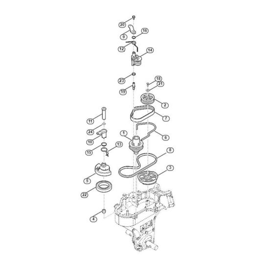 Drive Assembly  for Stihl/ Viking HB 585.1 HB Tillers