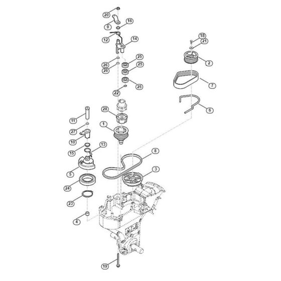 Drive Assembly  for Stihl/ Viking HB 685.0 HB Tillers