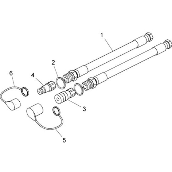 0.4mm Hose Assembly for Belle BHB 12 Breakers