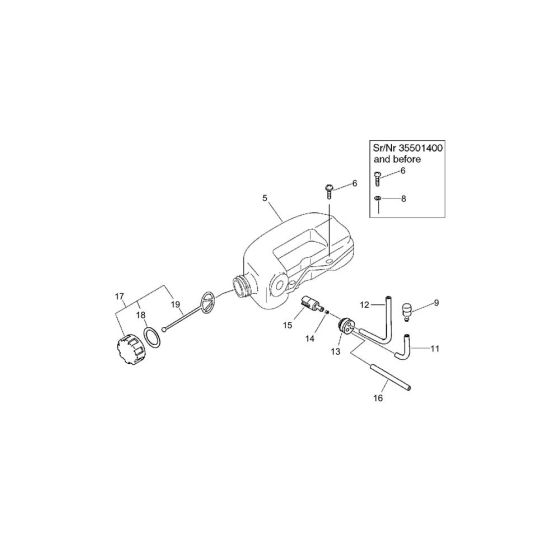 Fuel Tank for ECHO HC-1500 Hedgetrimmer