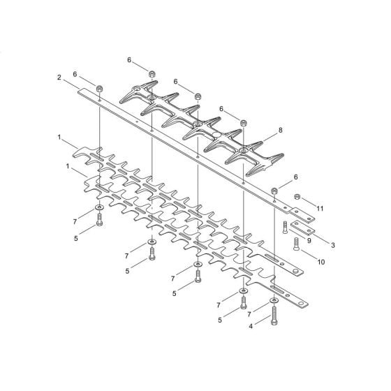 Blade for ECHO HC-1501 Hedgetrimmer