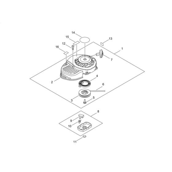 Recoil Starter for ECHO HC-1501 Hedgetrimmer