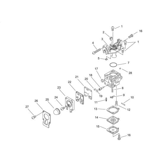 Carburettor for ECHO HC-155ES Hedgetrimmer