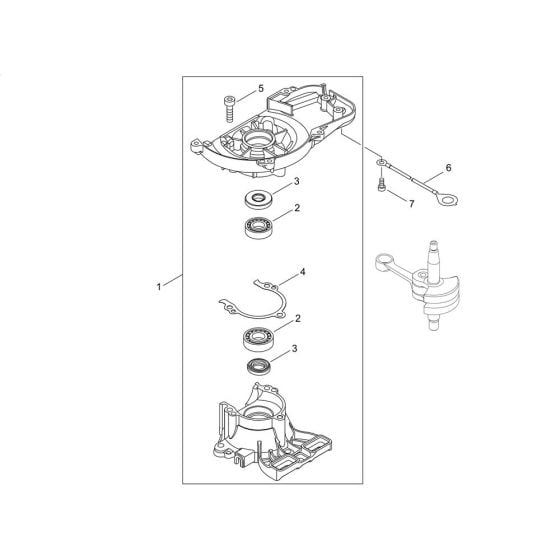 Crankcase for ECHO HC-2020 Hedgetrimmer