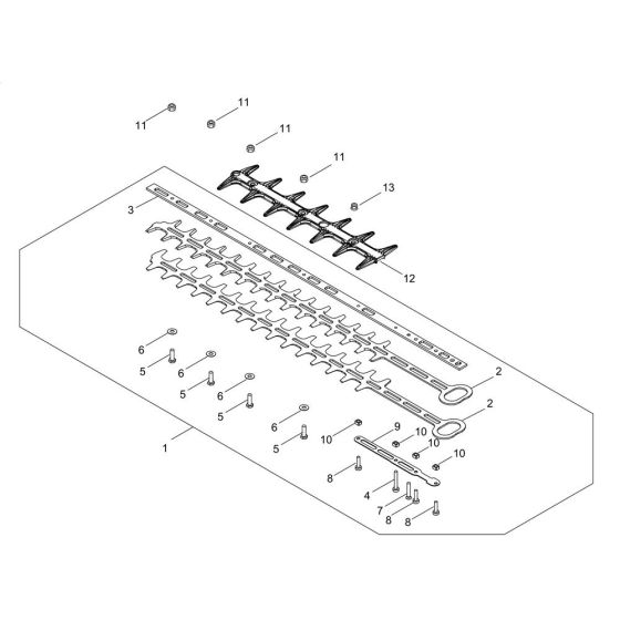 Cutting Blade for ECHO HC-2020R Hedgetrimmer