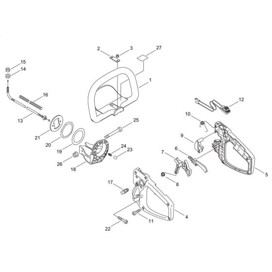 Handle for ECHO HC-2020R Hedgetrimmer