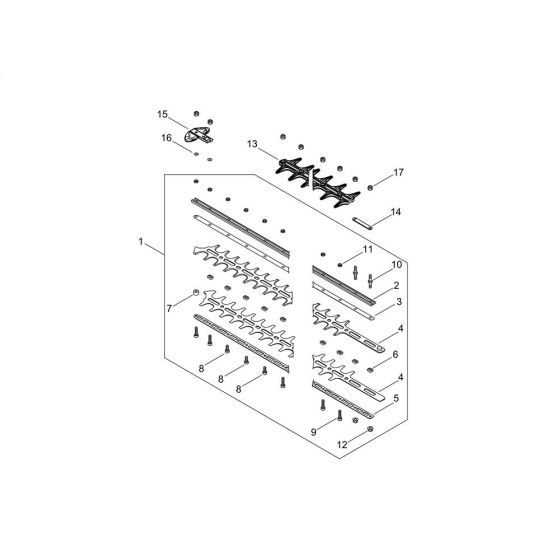 Cutting Blade for ECHO HC-2810ESR Hedgetrimmer