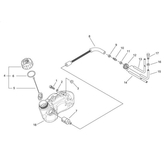 Fuel Tank for ECHO HC-341ES Hedgetrimmer