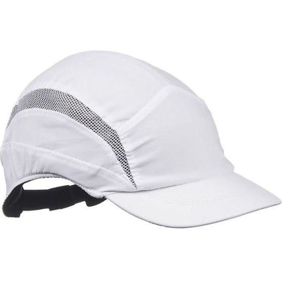 HC24 First Base 3 Cap Black Side Mesh Reduced Peak Better Vision White