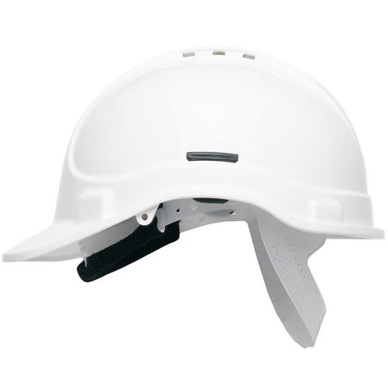 Vented Elite Helmet HC300 HDPE 8 Point terylene Head Gear Weighs 310g White