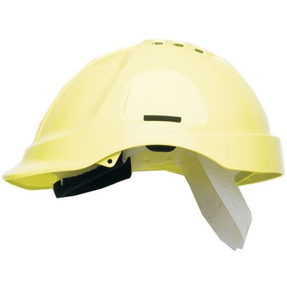 Scott HC600 Vented Helmet ABS with 8 Point terylene Headgear Hi Vis Yellow