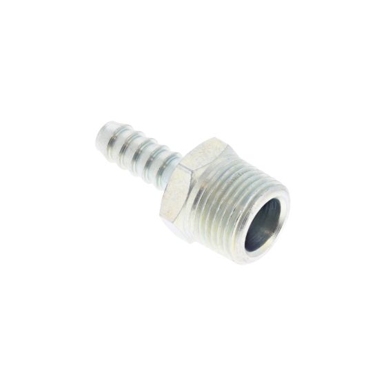 PCL Hose Tail 6.35mm (1/4) I/D Hose To Male Thread R 3/8" (D/PK) - HC6904S