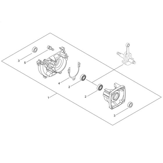 Crankcase for ECHO HCAS-235ES-LW Hedgetrimmer