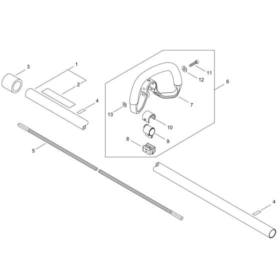 Main Pipe for ECHO HCAS-236ES-LW Hedgetrimmer