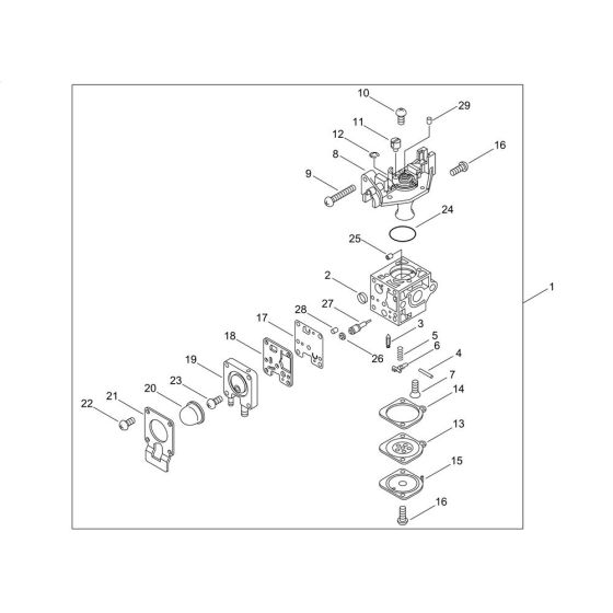 Carburettor for ECHO HCR-185ES Hedgetrimmer